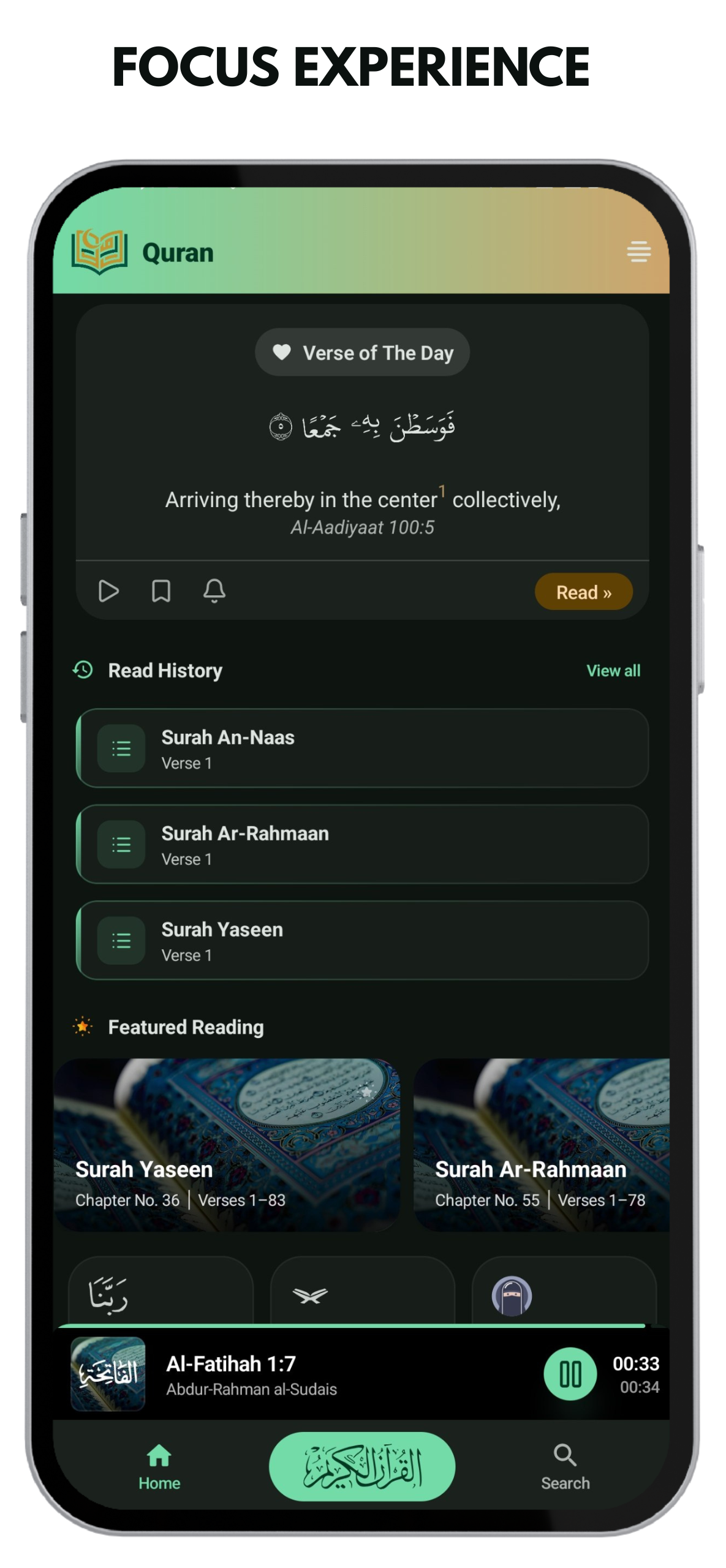 Quran Kareem App Interface